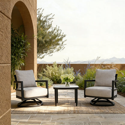 3PC Outdoor Aluminum Patio Furniture Set