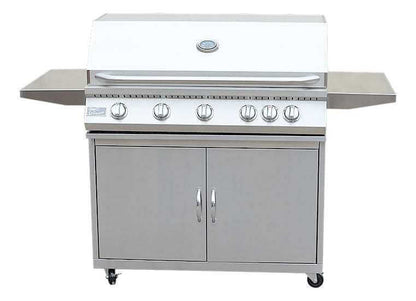 Kokomo 5-Burner Freestanding Gas Grill with Stainless Steel Cart- Lifetime Warranty