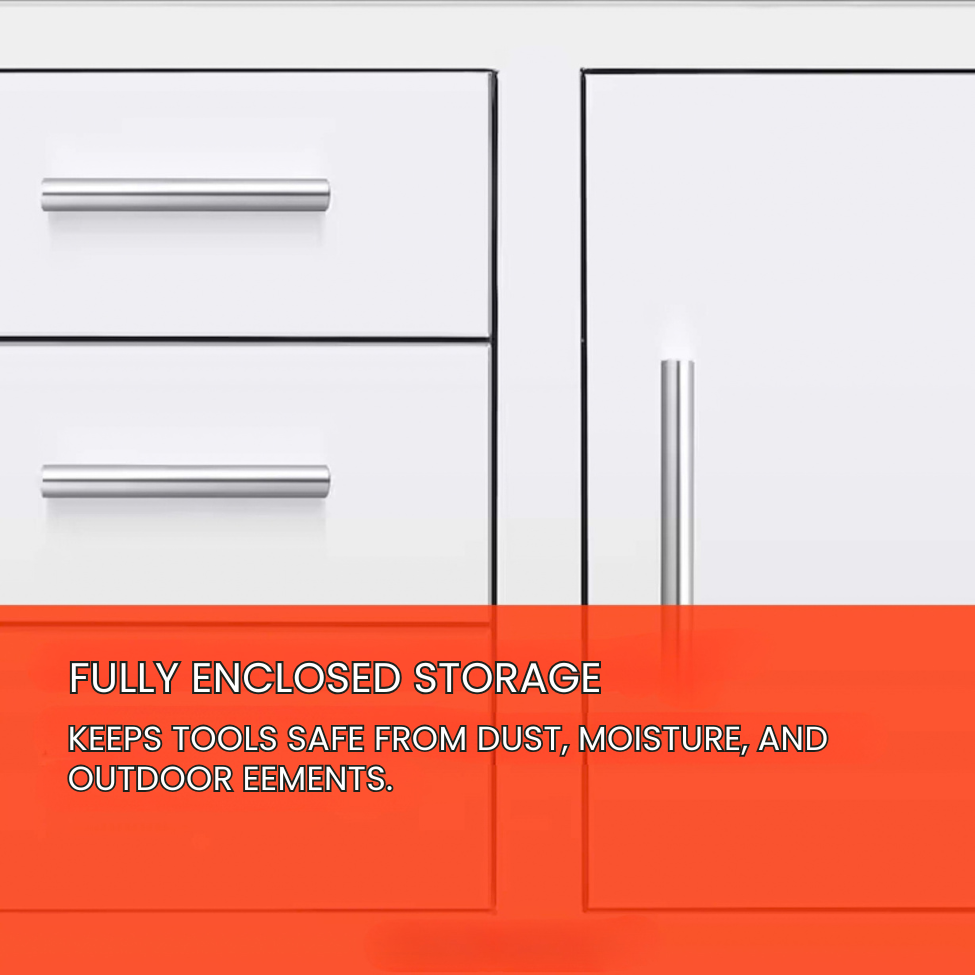 Summerset 33-Inch Stainless Steel Flush Mount Triple Drawer And Access Door Combo