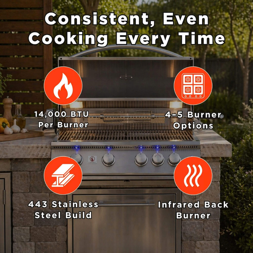 Summerset Sizzler Pro Premium Outdoor Built-In Gas Grill