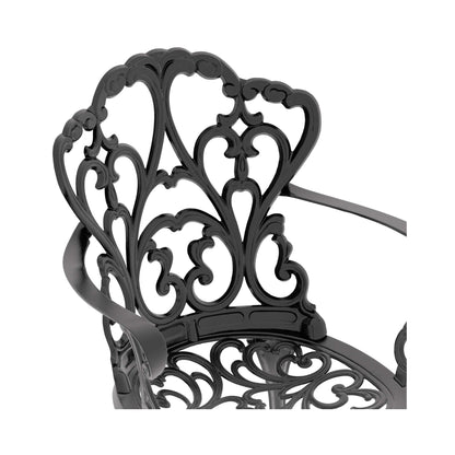 Alora 7-Piece Cast Aluminum Patio Furniture Set With Black Frame And Off-White Cushions (SAK12948)