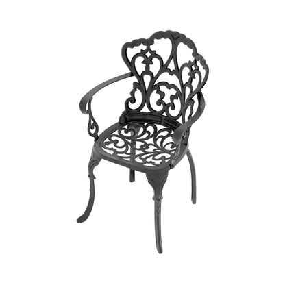 Alora 7-Piece Cast Aluminum Patio Furniture Set With Black Frame And Off-White Cushions (SAK12948)