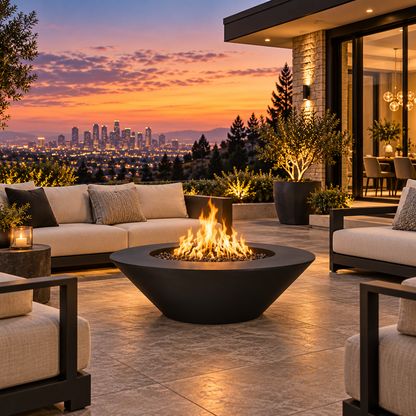 Cazo 48" Wide Ledge Powder Coat Fire -The Outdoor Plus