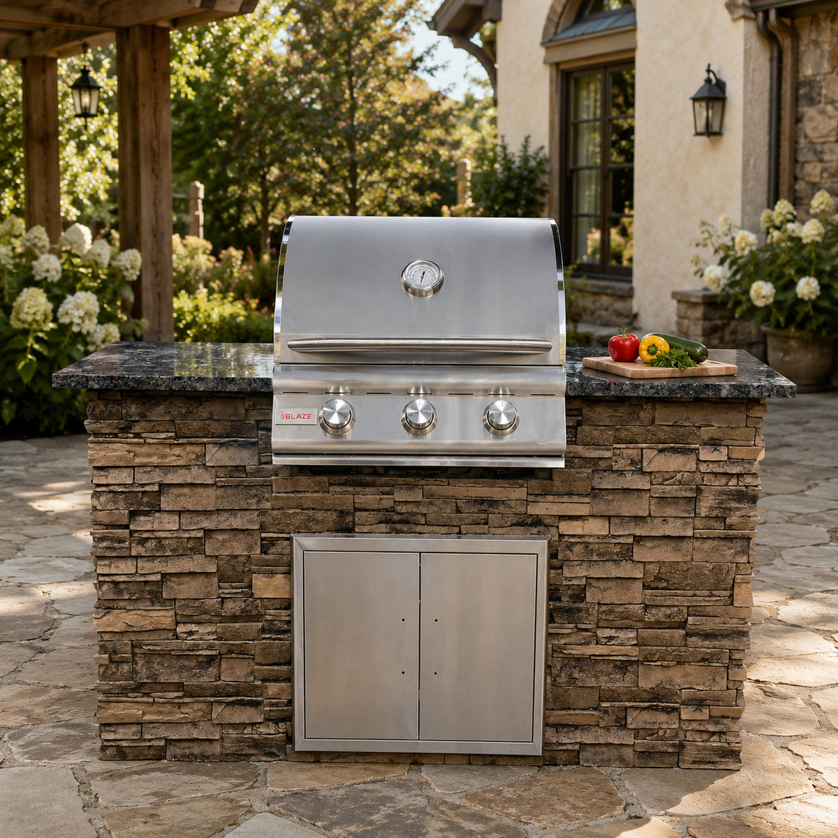 5' WPPO Outdoor Kitchen with Blaze Grill.