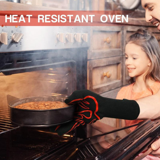 BBQ Oven Gloves High Temperature Resistance Barbecue Cooking