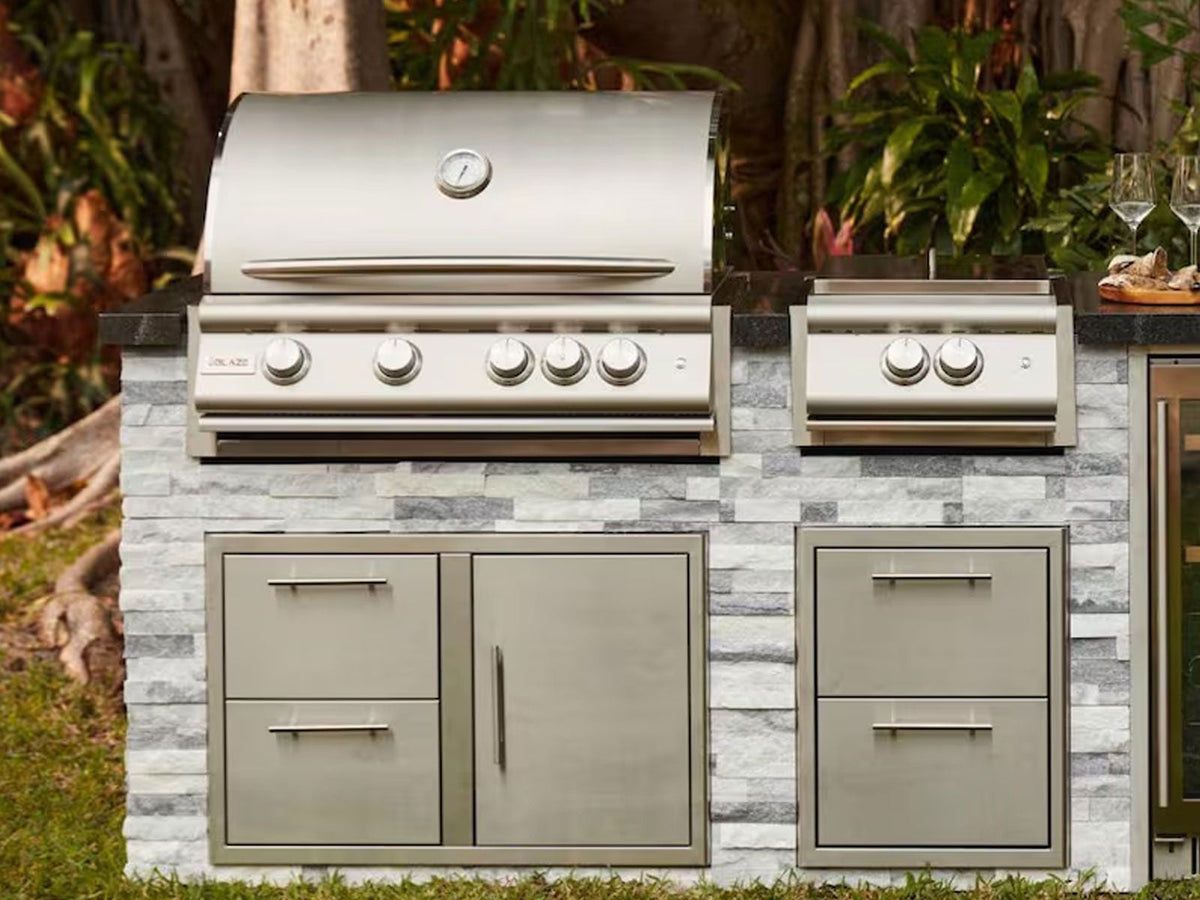 Blaze LTE+ 32-Inch 4-Burner Built-In Gas Grill with Lift-Assist Hood & Rear Infrared Burner