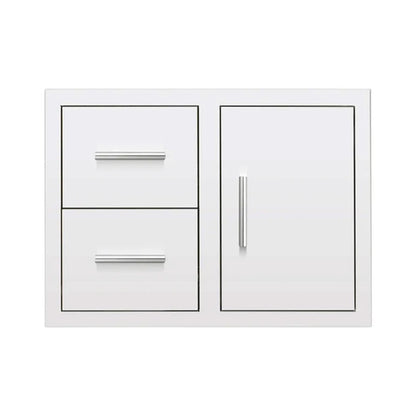Summerset Stainless Steel 2-Drawer/ Door Combo, Hidden Hinge