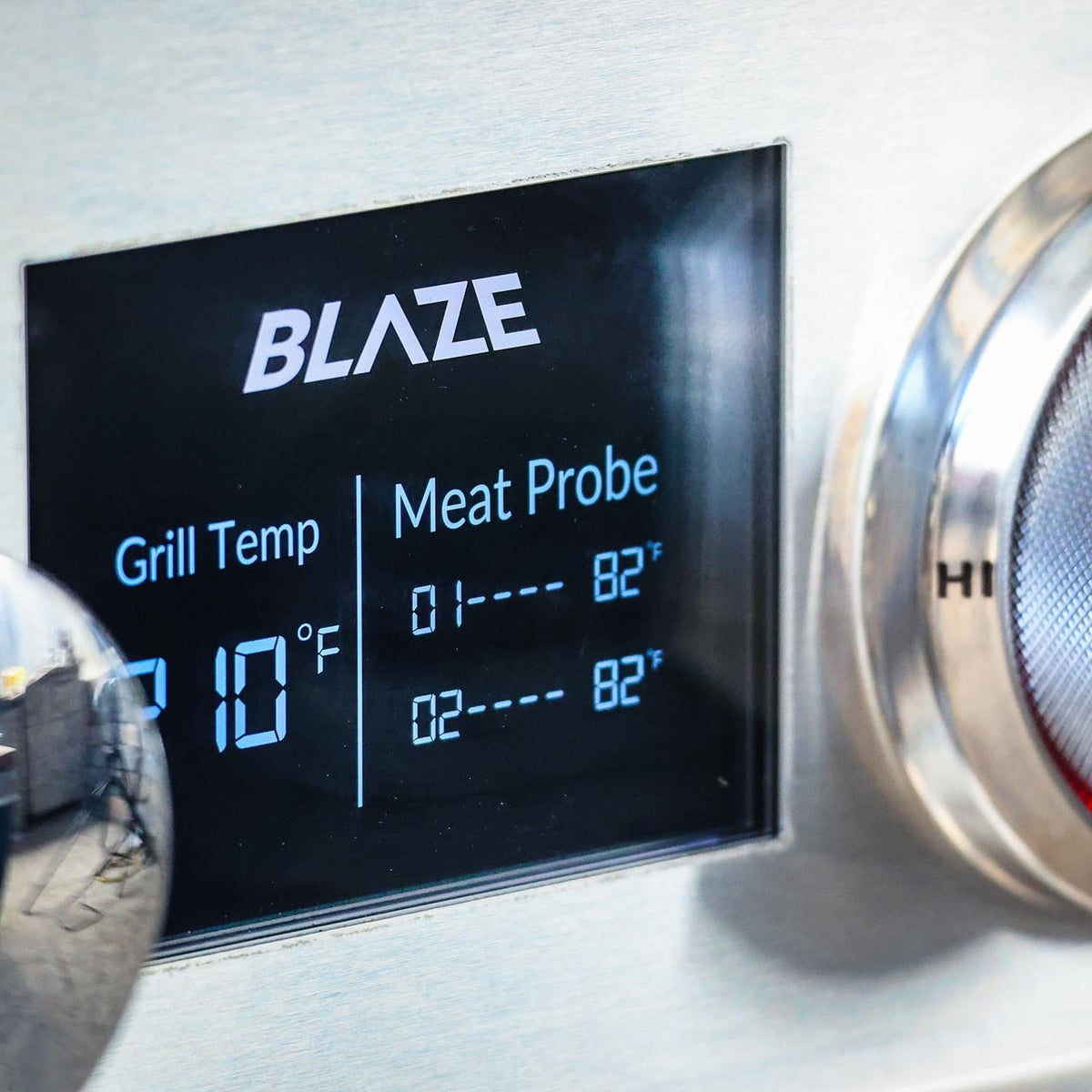 Blaze LTE PRO 32-Inch 4-Burner Built-In Grill with Digital Temperature Screen & Rotisserie