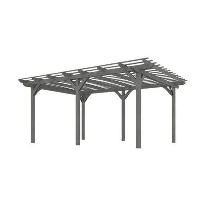 [09X12FT] Alora Premium Outdoor Wooden Grape Trellis Pergola (SAK18579)